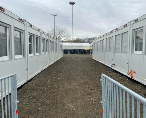 Containeranlage Flüchtlingsunterkunft