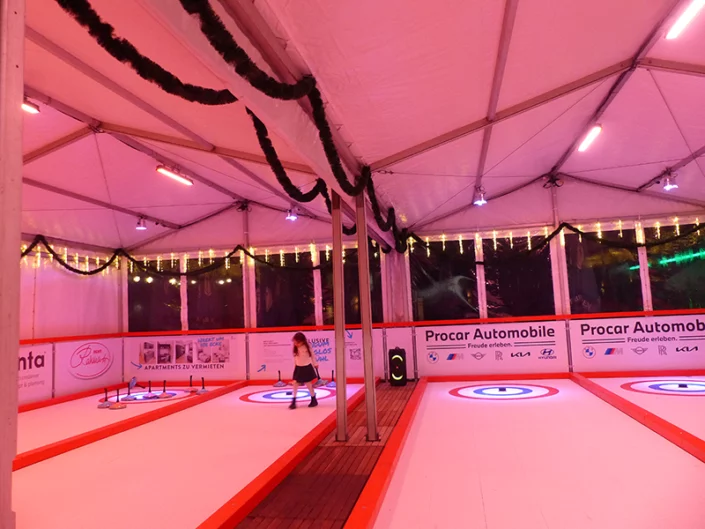 Eisstockbahn mieten Eisstockspass für Groß & Klein